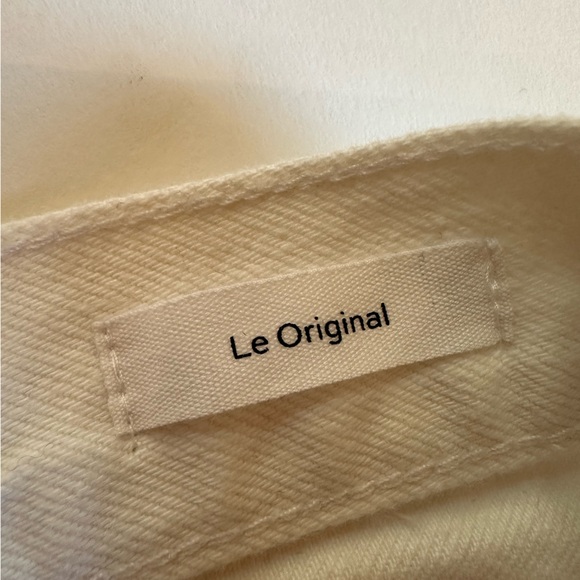 Frame denim white Le Original high-rise straight fit 100% cotton jean size 28 - Picture 8 of 12